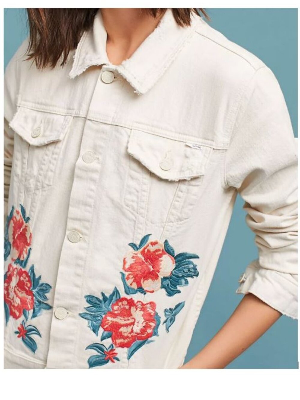Mother The Bruiser Embroidered Floral Aloha Jacket by MOTHER - Size Medium -NWOT